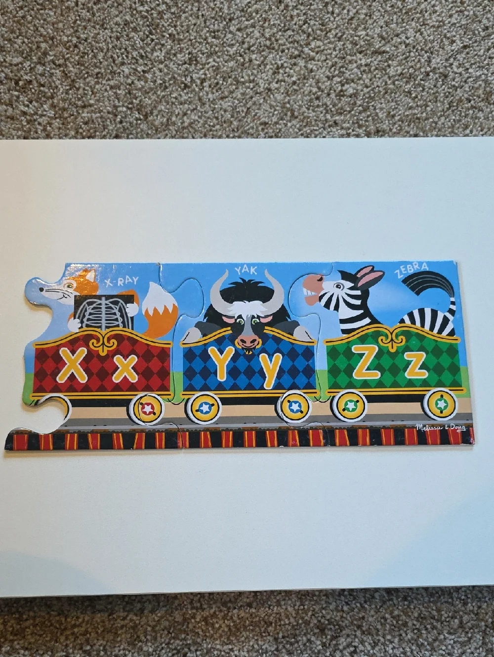 Melissa & Doug Alphabet Express Puzzle 27 Piece Floor Puzzle 10 Feet Long!